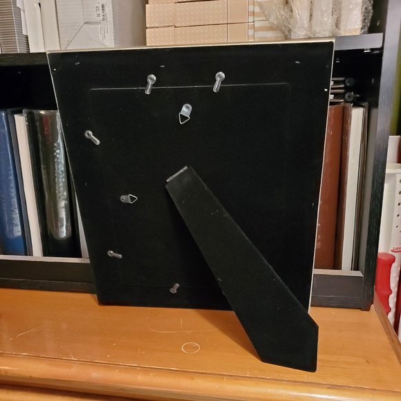 Prinz Roma Antique Silver Carved Wood 8"x10" Photo Frame #2846-818, New in Box - Picture 2 of 3